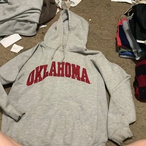 oklahoma grey hoodie